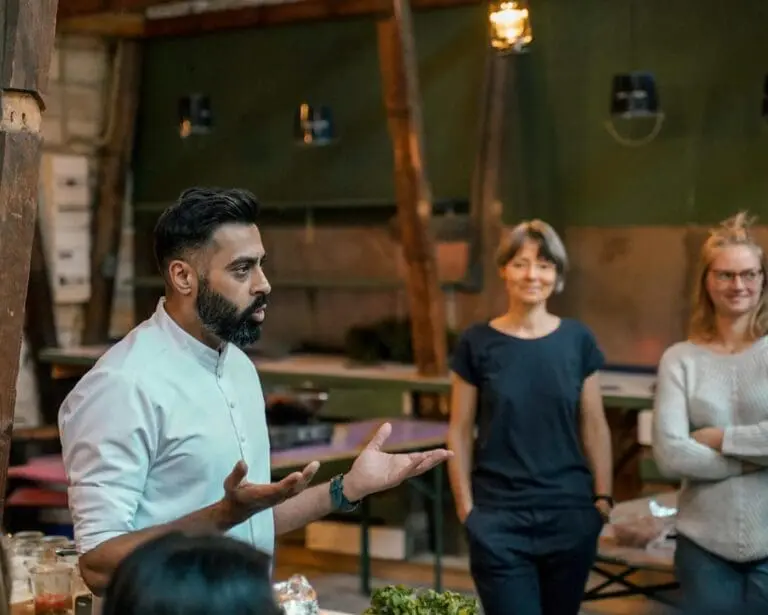 Abdul Manan til indisk mad workshop