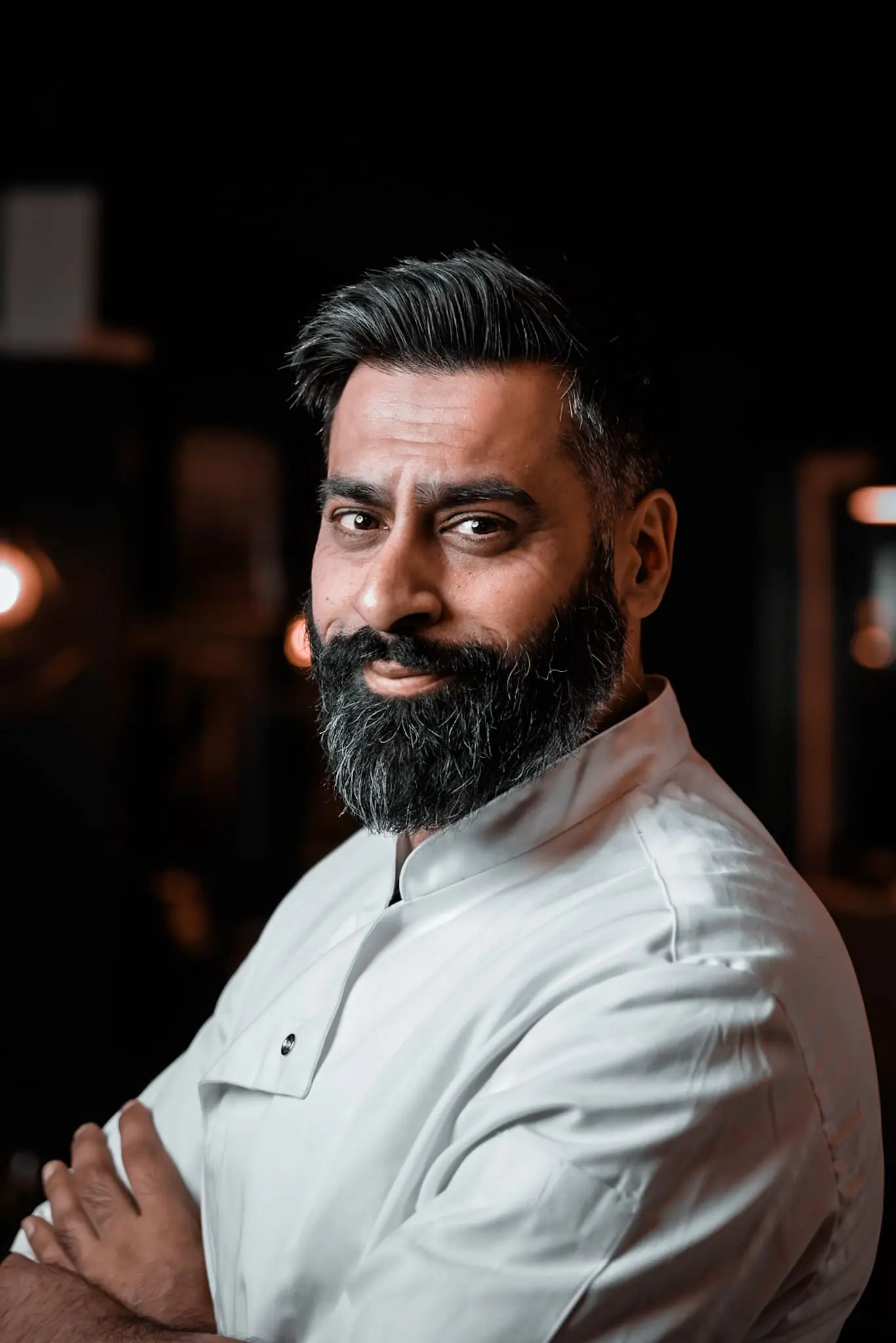 Portræt af Abdul Manan i Restaurant Paprika